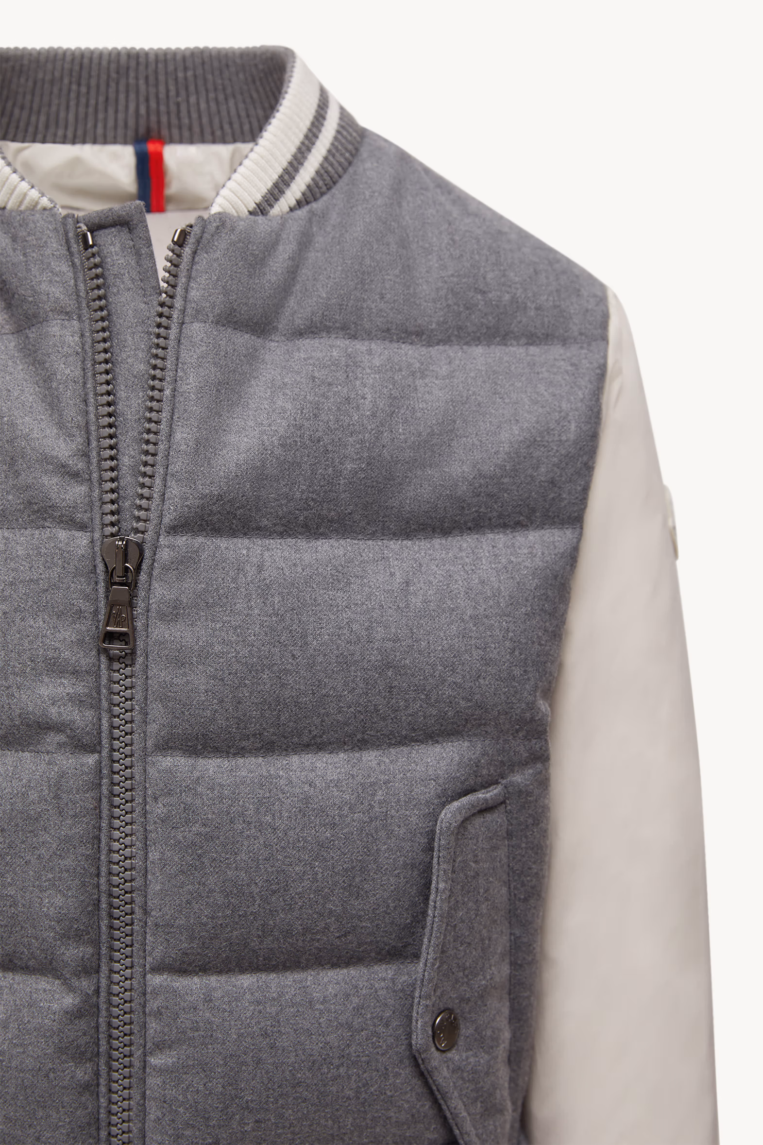 Alvaro Wool Down Bomber Jacket Boy Grey Moncler 5
